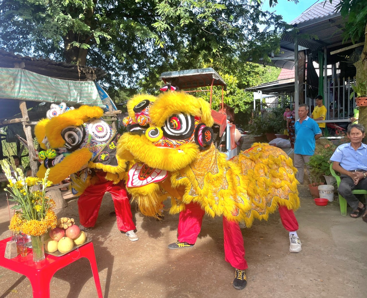 Hình ảnh Lễ khởi công đường dân sinh ở ấp Bình Minh