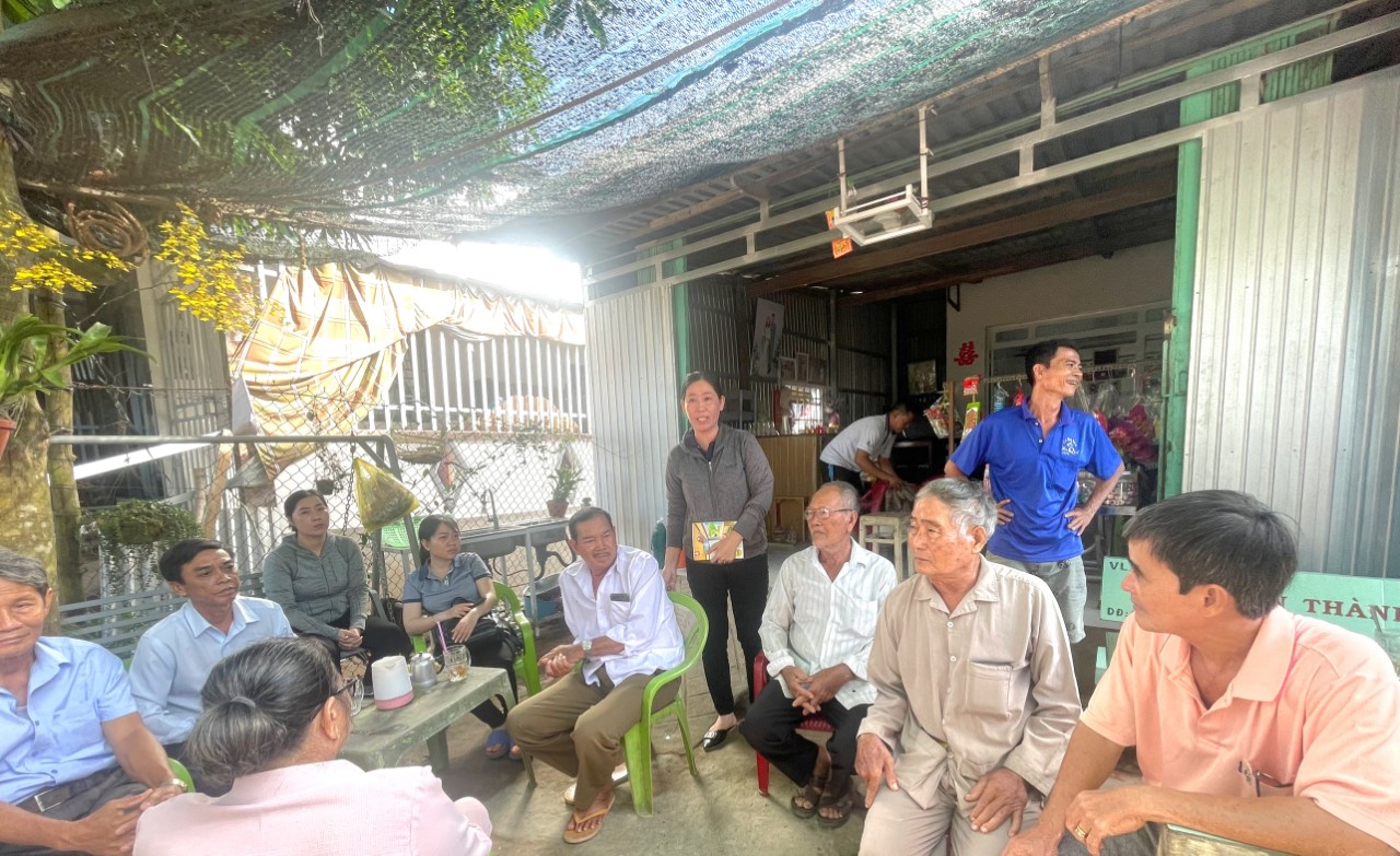 Hình ảnh Lễ khởi công đường dân sinh ở ấp Bình Minh