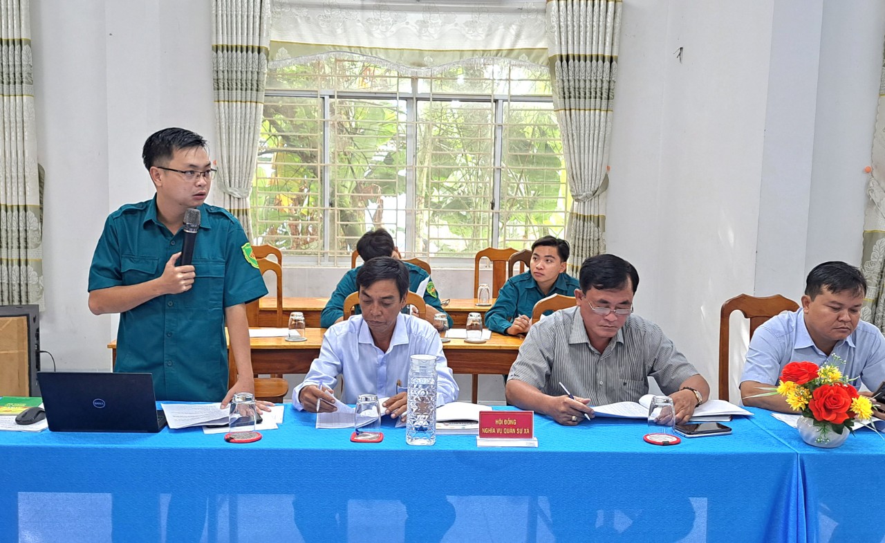 Bình Mỹ: Xét duyệt nghĩa vụ quân sự lần 1 năm 2024