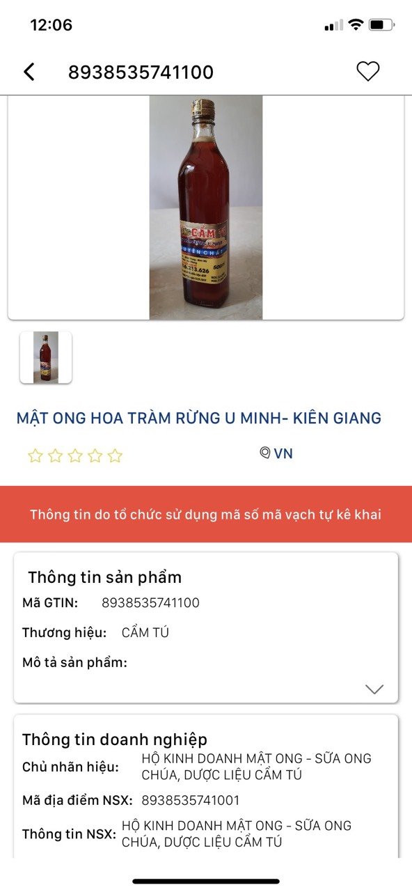 Sản phẩm OCOP Mật ong Cẩm Tú